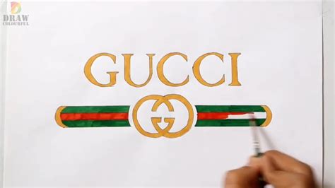 gucci logo papercraft|Drawing Gucci DIY .